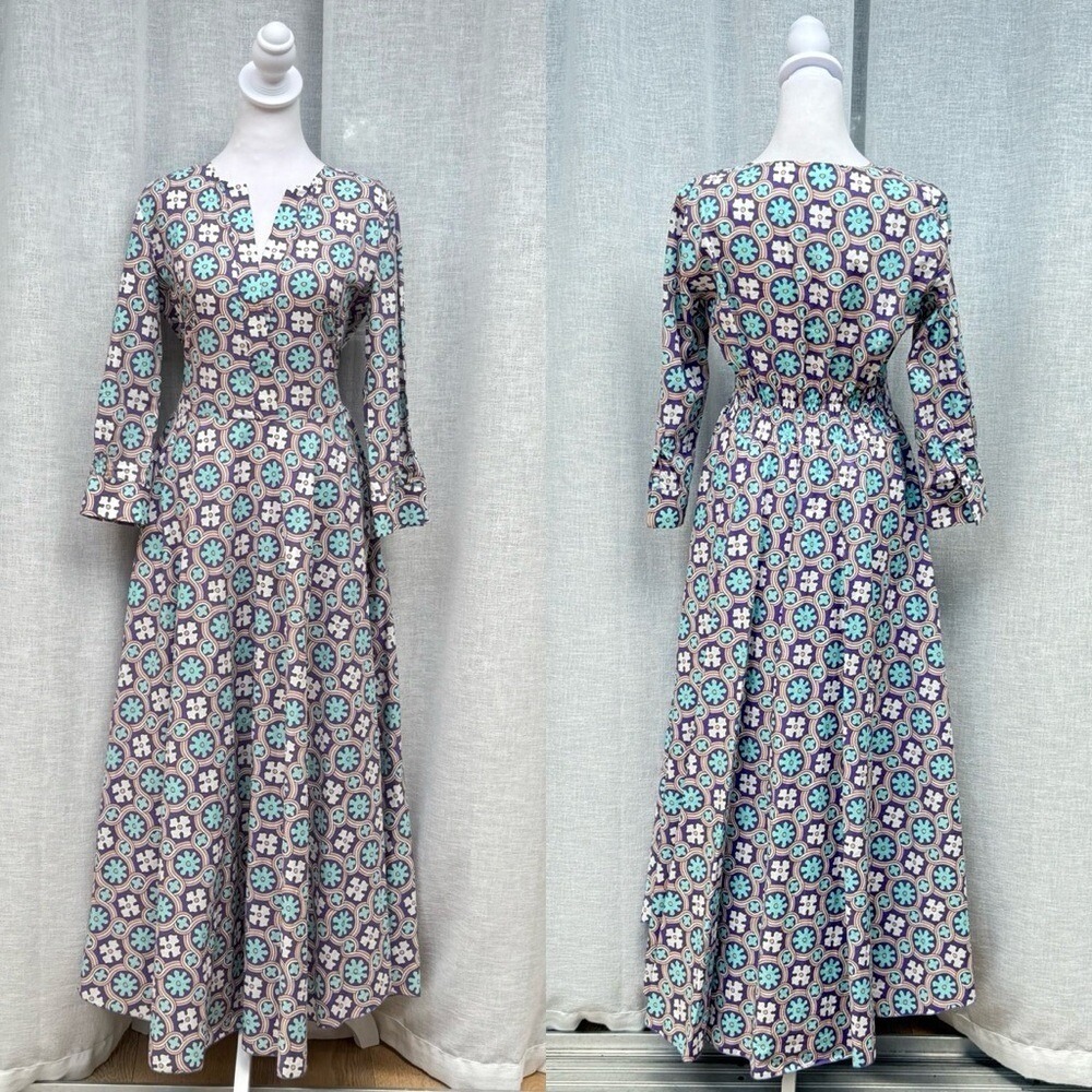 Le Sarte Pettegole floral long sleeve maxi dress